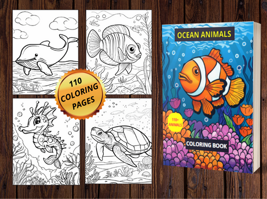 110 Ocean Animals Coloring Pages